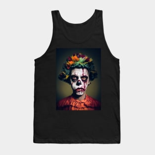 Zombie Clown Portrait Tank Top